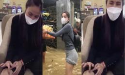 Bị nước ăn đến nổi ghẻ sau nhiều ngày lội nước, Thuỷ Tiên vẫn lạc quan kéo ông quần lên khoe