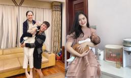 Duy Mạnh đăng ảnh bế cả vợ lẫn con, nhưng nhan sắc sau sinh của Quỳnh Anh mới là tâm điểm