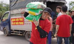 Anh Đức, Cao Thái Sơn vác hàng cứu trợ lên đồng bào miền núi