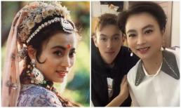 Nàng Thỏ ngọc 'Tây Du Ký' hiếm hoi xuất hiện cùng con trai