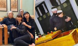 Hà Anh cùng gia đình cúng 49 ngày cho ông nội và những hình ảnh xúc động trong đám tang 