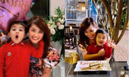 Vắng chồng, bà xã Đan Trường đón sinh nhật tuổi 34 bên con trai ở Mỹ