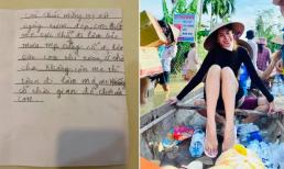 Xúc động trước bức thư con gái gửi Thủy Tiên: 'Mẹ thì toàn đi làm mà mẹ không có thời gian chơi với con'