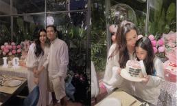 Ca sĩ Lưu Hương Giang đón sinh nhật bên chồng con, cả gia đình diện đồ trắng 'tông xuyệt tông'