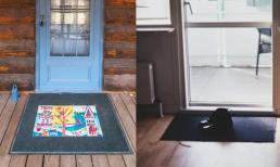 Thảm trải sàn nên đặt bên trong hay bên ngoài cửa?