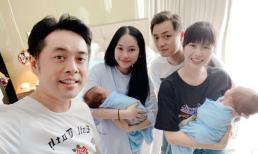 Vợ chồng Đăng Khôi đến thăm cặp song sinh của Dương Khắc Linh