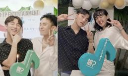 Sơn Tùng M-TP chụp ảnh cùng 'gà cưng' kỷ niệm 4 năm thành lập công ty riêng
