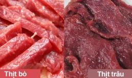Cách đơn giản để phân biệt thịt trâu và thịt bò