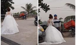 Đam mê mua hàng online, đến ngày cưới cô dâu vẫn chạy ra lấy hàng
