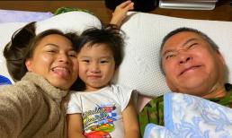 Lâu lắm mới thấy ông xã Quỳnh Trần JP lên sóng, ai cũng bật cười vì pha tạo dáng hài hước của bố bé Sa