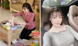 Nữ giảng viên Âu Hà My tự bỏ 50 triệu tiền túi, mua đồ vào trao tận tay bà con vùng lũ