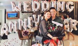 Giang Hồng Ngọc bật khóc khi được ông xã tổ chức kỉ niệm 1 năm ngày cưới