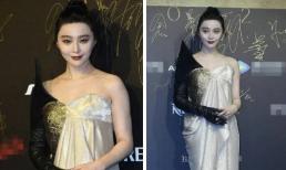 Phạm Băng Băng lộ mặt trắng bệch cùng vóc dáng kém thon gọn trên thảm đỏ