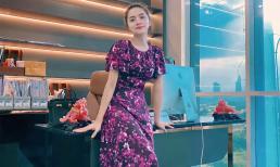 Hương Giang tươi rói đi làm việc trở lại hậu scandal, vẻ ngoài trông gầy guộc hơn hẳn