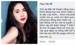 Bị anti-fan công kích chuyện đóng mở tài khoản, Thủy Tiên nổi đóa thách thức: 'Mình thích vậy đó được không?'
