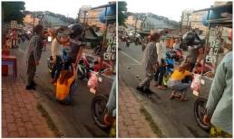 Lôi bạn gái ra giữa đường đánh, 'ma men' nhận cái kết đi vào lòng đất