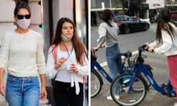 Suri 'trổ mã' lớn phổng phao, Katie Holmes lộ vòng 3 lép kẹp 