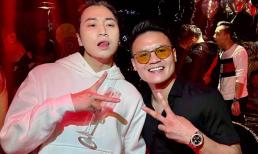 Quang Hải xuất hiện cực ngầu bên HLV 'Rap Việt' Karik sau loạt ồn ào tình ái