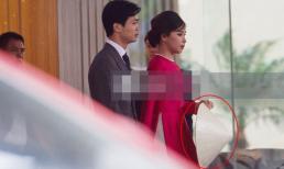 Lý do đằng sau việc vợ Công Phượng - Viên Minh dùng nón che bụng trong đám cưới ở Nghệ An?