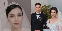 Ảnh cưới tự đăng và ảnh được tag của vợ Bùi Tiến Dũng liệu có khác nhau quá nhiều?