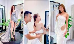 Ngọc Trinh,Thuỷ Tiên,Tiểu Vy, Khánh Vân, Thuý Diễm… thử đồ trước khi đến dự show Đỗ Long