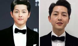 So sánh ảnh thật và ảnh đã qua chỉnh sửa của Song Joong Ki tại MAMA 2020 mới thấy sự khác biệt đáng kể
