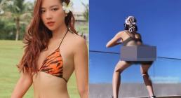 Băng Di khiến fan 'xịt máu mũi' khi phô bày vòng 3 ngồn ngộn lúc tập thể dục