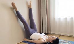 Kê chân dựa tường trước khi đi ngủ mỗi tối có thể giảm cân, đả thông kinh mạch, giải độc da mặt, chân dài thẳng tắp
