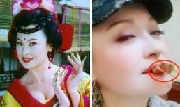 'Dương Quý Phi' Vương Lộ Dao khiến dân mạng nổi da gà vì màn ăn côn trùng, khoe trang sức quá lố