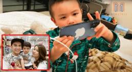 Mới 4 tuổi, con trai Đan Trường đã được mẹ tặng điện thoại Iphone 12 xịn xò