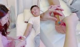 Gây tranh cãi dữ dội vì tự tay truyền nước biển cho Công Vinh, Thuỷ Tiên lên tiếng nhanh chóng nhưng vẫn bị phản đối