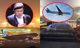 Đúng 23 giờ (Việt Nam) máy bay chở thi hài cố nghệ sĩ Chí Tài đã đến sân bay Mỹ, gia đình đang đón nhận