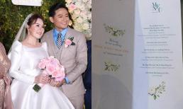 Thực đơn đám cưới hạng sang của diễn viên Quý Bình và bà xã doanh nhân
