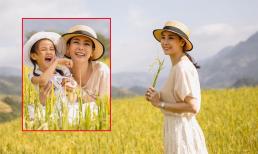 Hoa hậu Hà Kiều Anh đưa 3 con đi khám phá cảnh 'mùa vàng' ở Mù Cang Chải