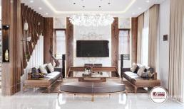 Vì sao gỗ óc chó thường được sử dụng trong thiết kế nội thất phòng khách?