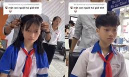 Màn cắt tóc ngắn của nữ sinh khiến dân mạng trầm trồ với 5 triệu lượt xem