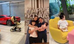 Không chỉ sở hữu bộ sưu tập túi hiệu mini, con gái Cường Đôla và Đàm Thu Trang còn biết 'chơi siêu xe'