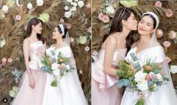 Á hậu Thùy Dung xuất hiện xinh đẹp trong đám cưới của chị gái