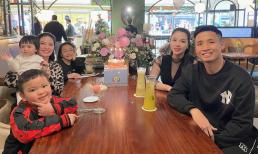 Cầu thủ Bùi Tiến Dũng vui vẻ đi ăn mừng sinh nhật mẹ vợ tương lai, sau ồn ào trong quá khứ 