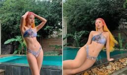 Quỳnh Anh Shyn ấn tượng với mái tóc nhuộm 2 màu, khoe vòng eo săn chắc khi diện bikini