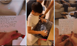 Hà Hồ cùng Kim Lý  đập hộp quà giáng sinh: Choáng nhất vẫn là lá thư Subeo dành cho mẹ và bố dượng