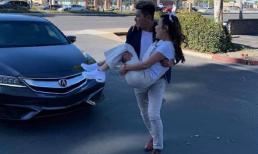 Giữa ồn ào tin đồn ly hôn vì 'tiểu tam': Hoàng Anh công khai bế bổng tình tin đồn ở nơi công cộng