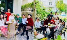 Hậu tin đồn hẹn hò, Quỳnh Nga và Việt Anh đã tình tứ bên hội bạn thân Hà Thành ở biệt thự triệu đô của Lã Thanh Huyền