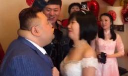 Chú rể 200kg gây sốt, nhìn nhan sắc cô dâu xong cư dân mạng bình luận: 'Nhà này có mỏ vàng à?'
