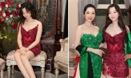 Hoa hậu Đền Hùng Giáng My tổ chức tiệc mừng Giáng sinh tại nhà, nhan sắc con gái được khen 'đỉnh của chóp'