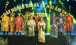 Thùy Trang và Đinh Y Nhung đội Khánh vàng, làm Vedette trong Ngày hội Áo dài Huế