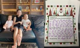 Con gái MC Thành Trung gây xúc động khi nhắc tới 2 em trai cùng cha khác mẹ trong thư gửi ông già Noel