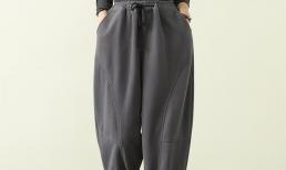 Phụ nữ có vòng hông rộng chỉ cần mặc chiếc quần harem với áo len cổ cao vào mùa đông, vừa đẹp vừa thanh lịch