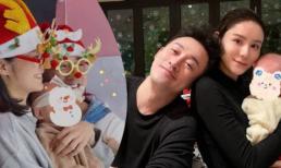 Ảnh gia đình 3 thành viên của Lâm Phong được chia sẻ đúng dịp Giáng sinh 