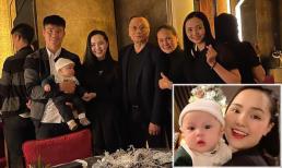 Vợ cầu thủ Duy Mạnh đón tuổi mới bên gia đình, vẻ ngoài đáng yêu của quý tử mới đáng chú ý